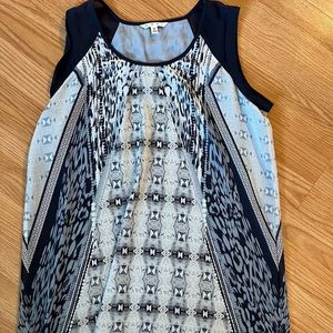 cabi blue print top